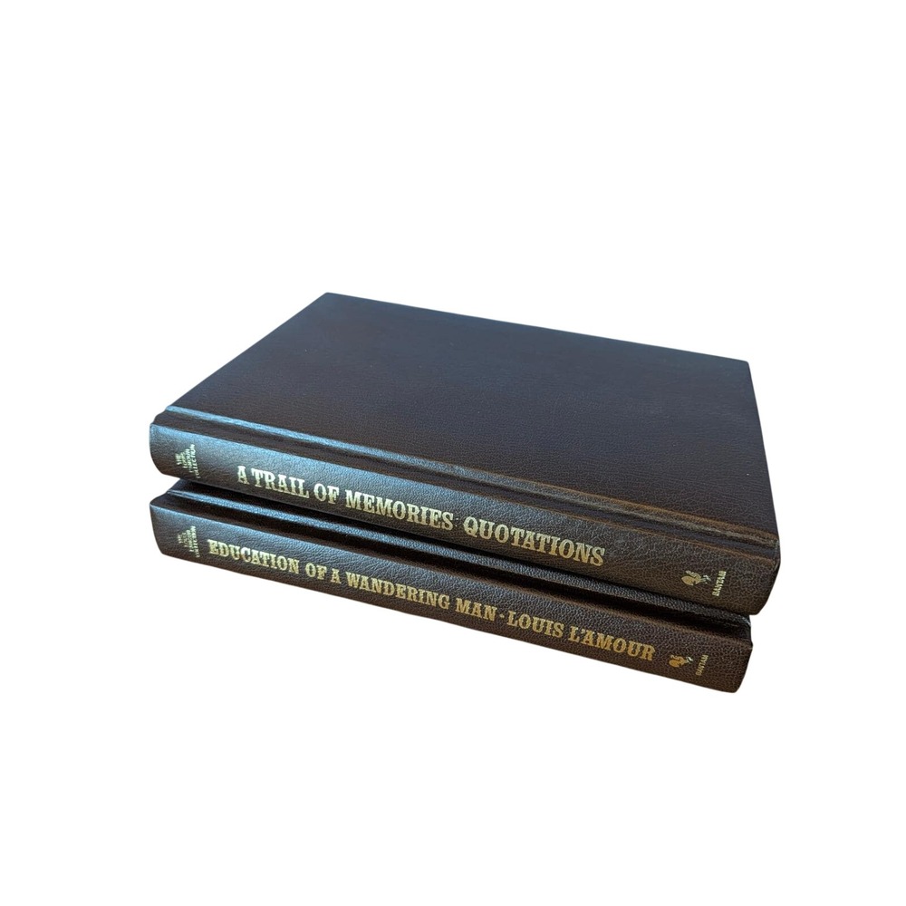 Louis L'Amour Collection 2 Book Set Trail of Memories Education of Wandering Man
